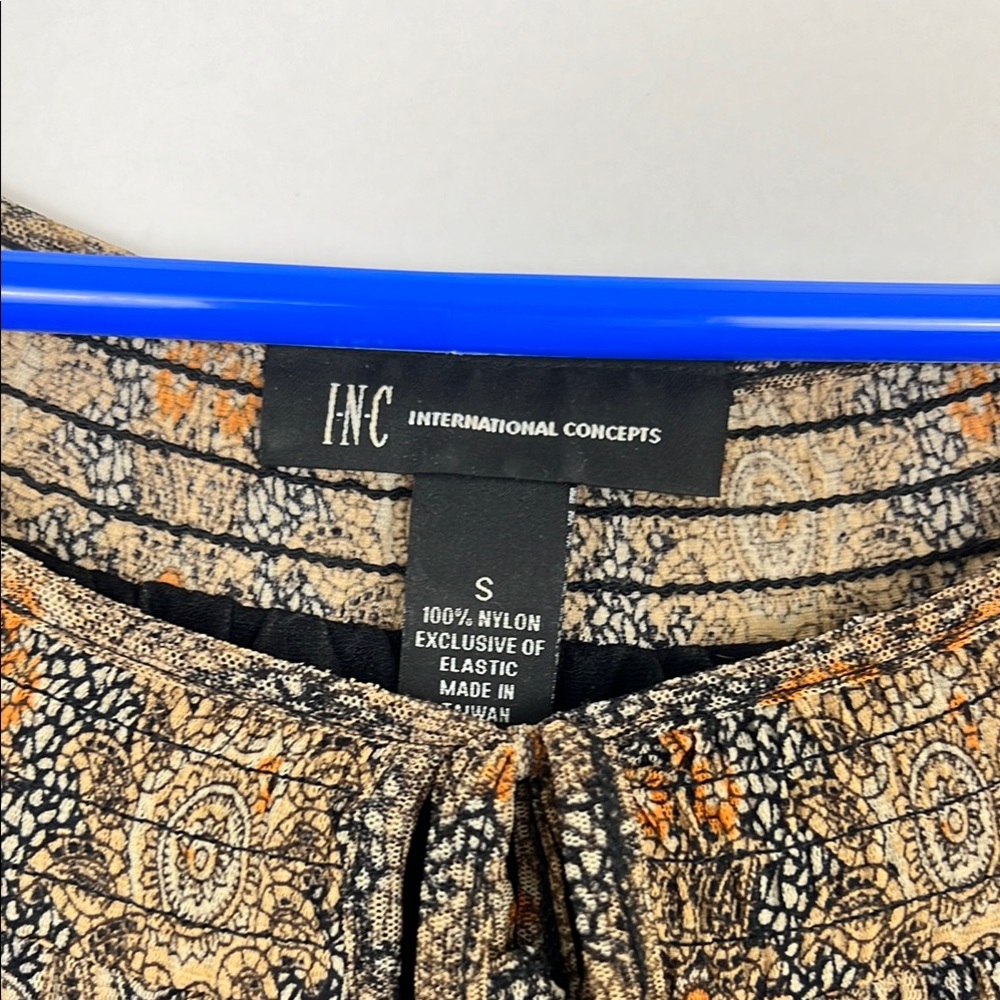 INC International Concepts Elegant Black and Brown Women's Top S - Picture 4 of 9
